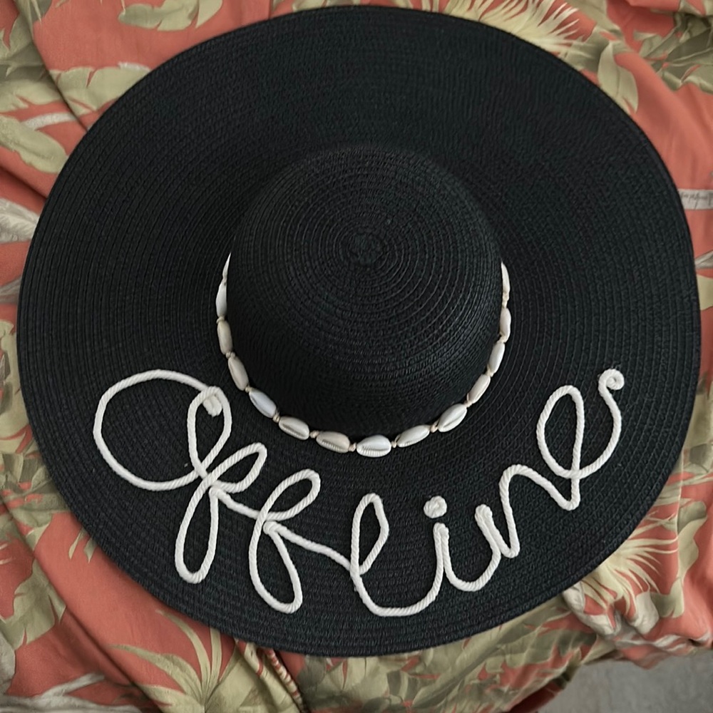 NWT Shiraleah Beach Hat Black OS